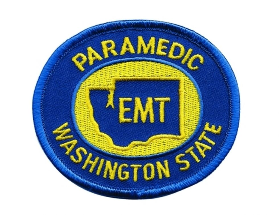 WASHINGTON - EMERGENCY MEDICAL TECHNICIAN EMT SHOULDER PATCH - SEW ON.